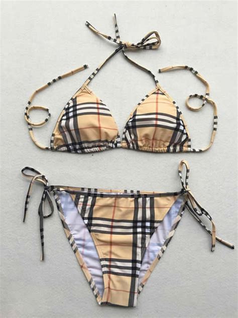 replica burberry bikini|burberry turquoise lindy swimsuit.